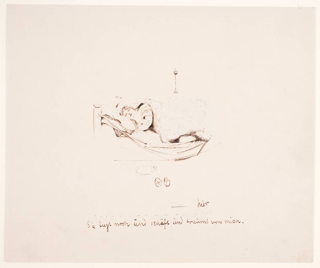 "Weg der Befleckung" - "Sie liegt noch und schäft und traümt von mich", Max Klinger, 1857-1920
