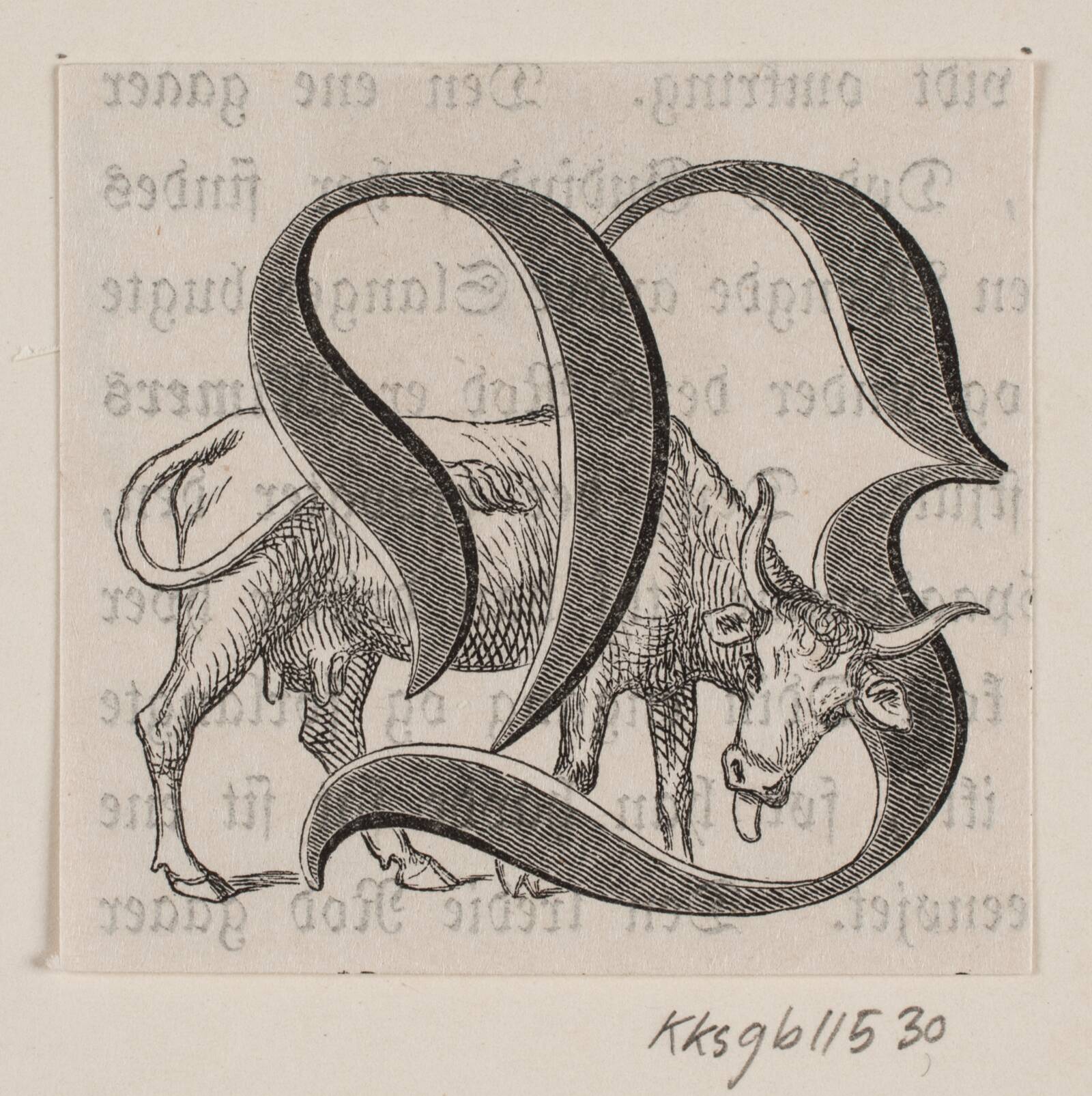 Initialer til Fabricius' Danmarks historie, H.C. Henneberg, 1854