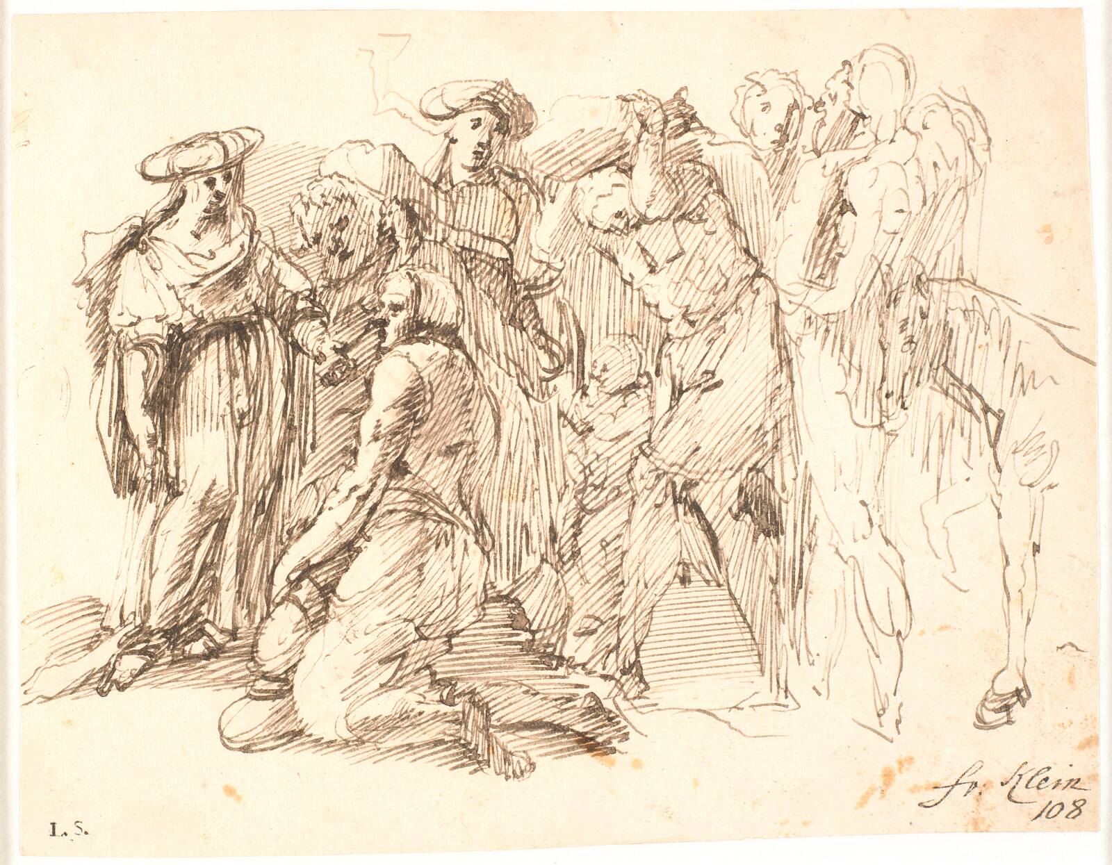 Raffaelisk figurkomposition, Frantz Clein, 1582-1658