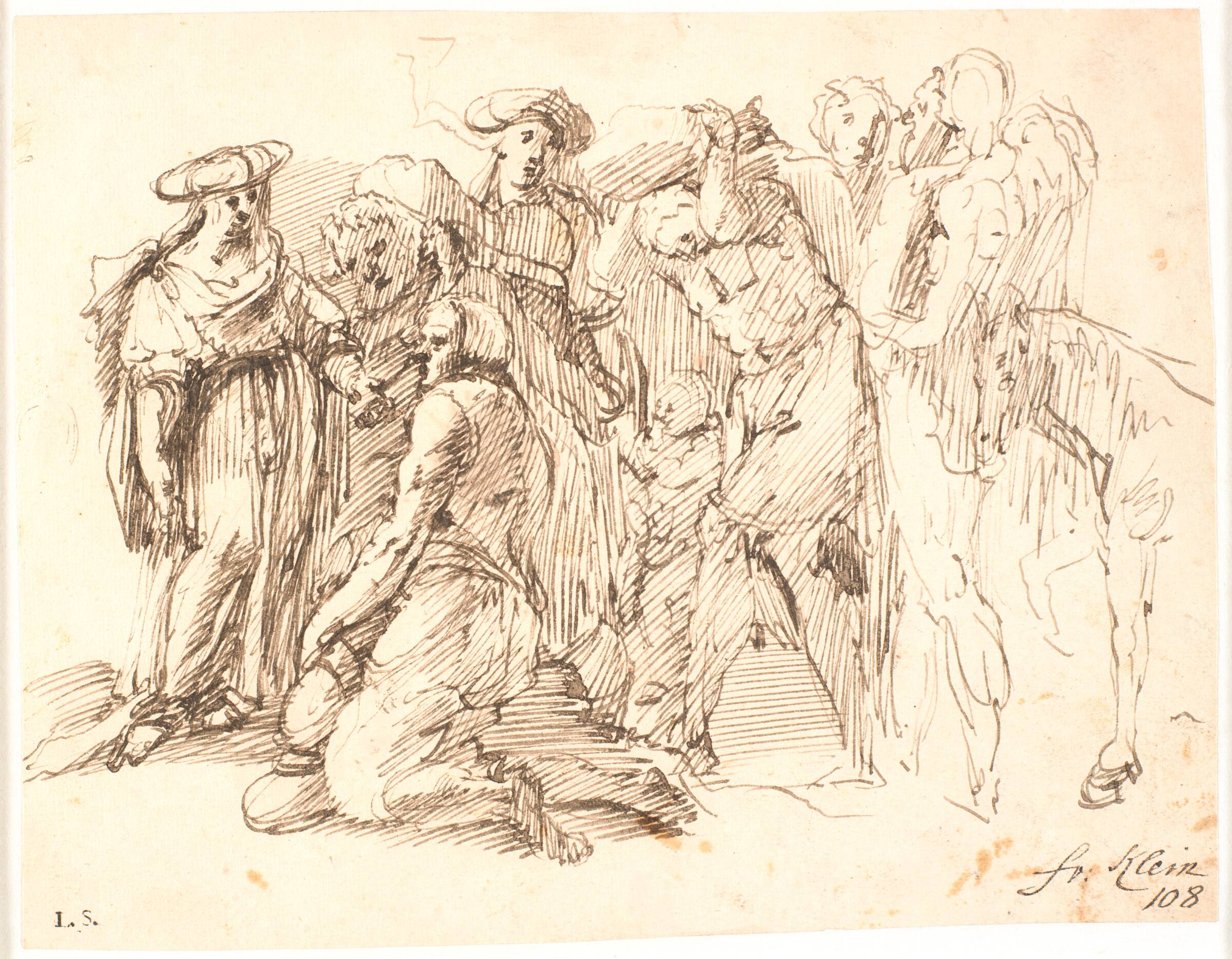 Raffaelisk figurkomposition, Frantz Clein, 1582-1658