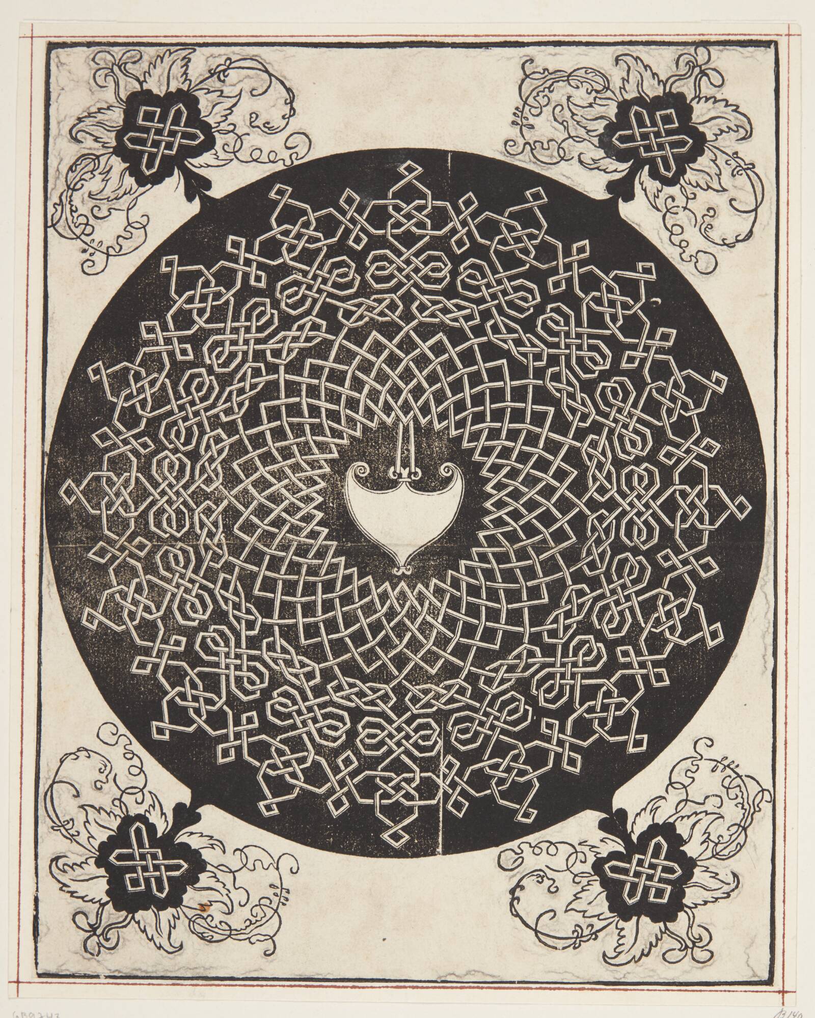Knob med hjerteformet midte, Albrecht Dürer, 1507-1528