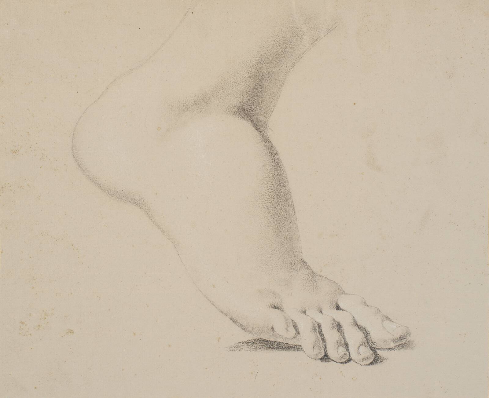 Studie af en fod, Ubekendt, 1778-1809