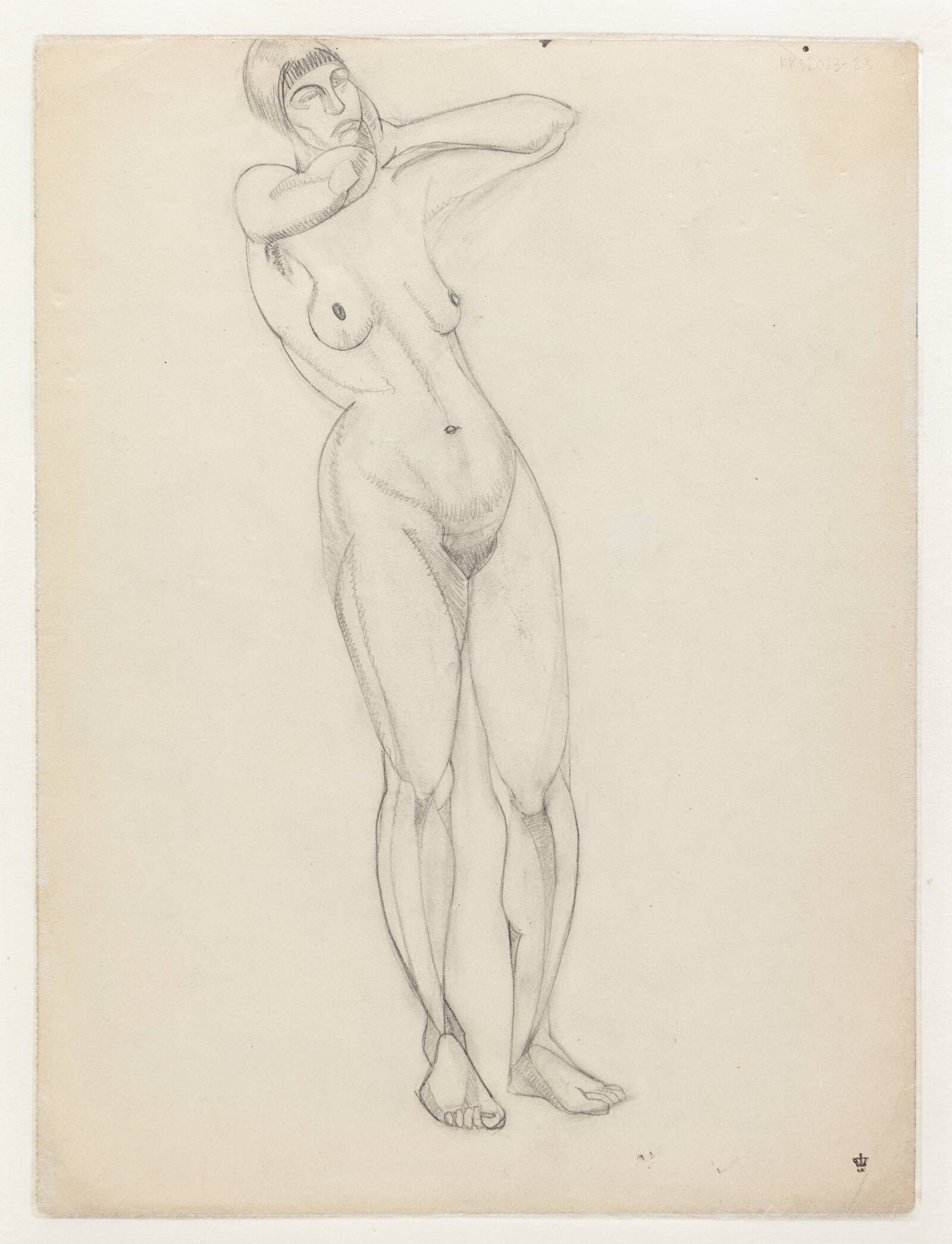 Modelstudie, Astrid Holm, 1876-1937