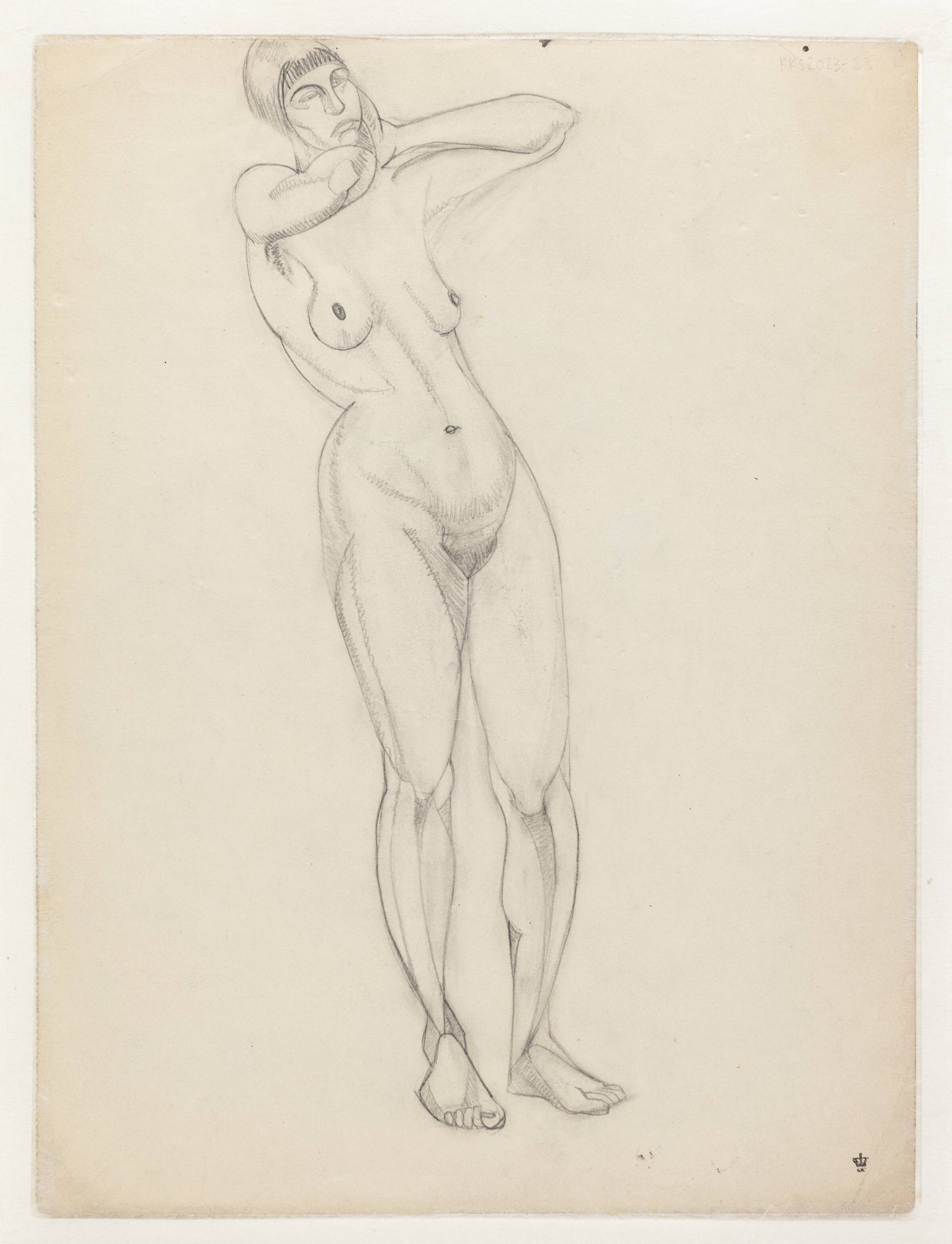 Modelstudie, Astrid Holm, 1876-1937