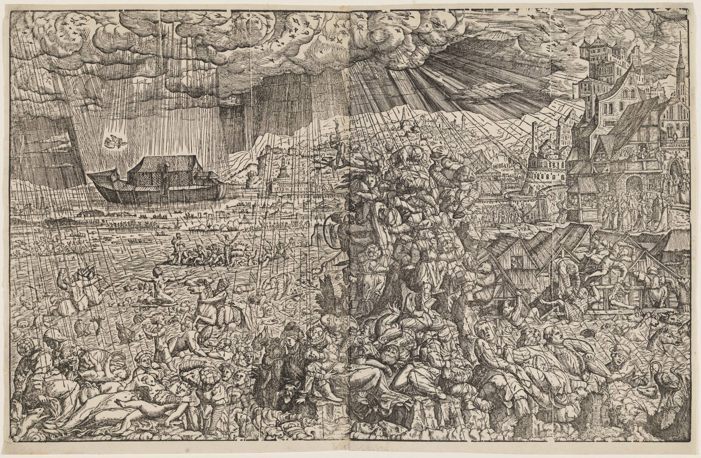Syndfloden, Melchior Lorck, 1551