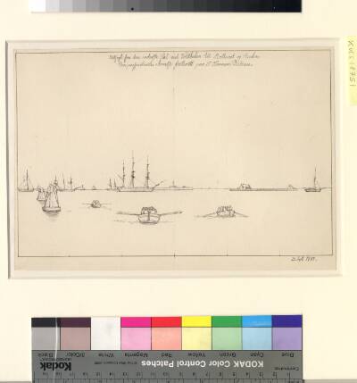 Thorvaldsens Ankomst og Modtagelse paa Kjøbenhavns Rhed, den 17de September 1838.