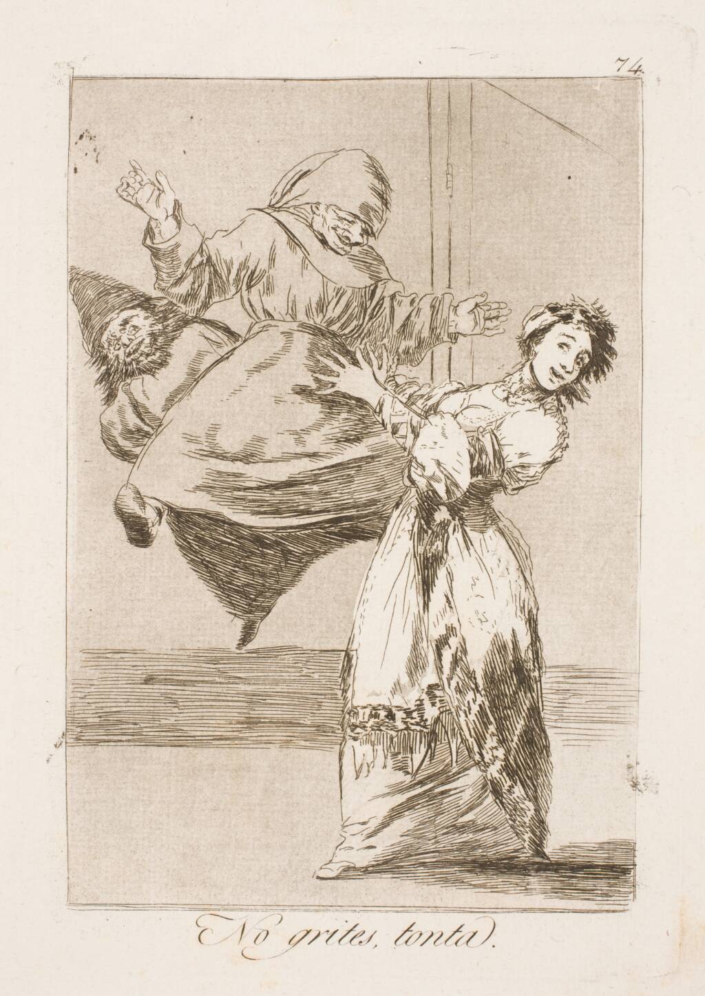 Lad være med at skrige dit fjols!, Francisco de Goya, 1797-1798