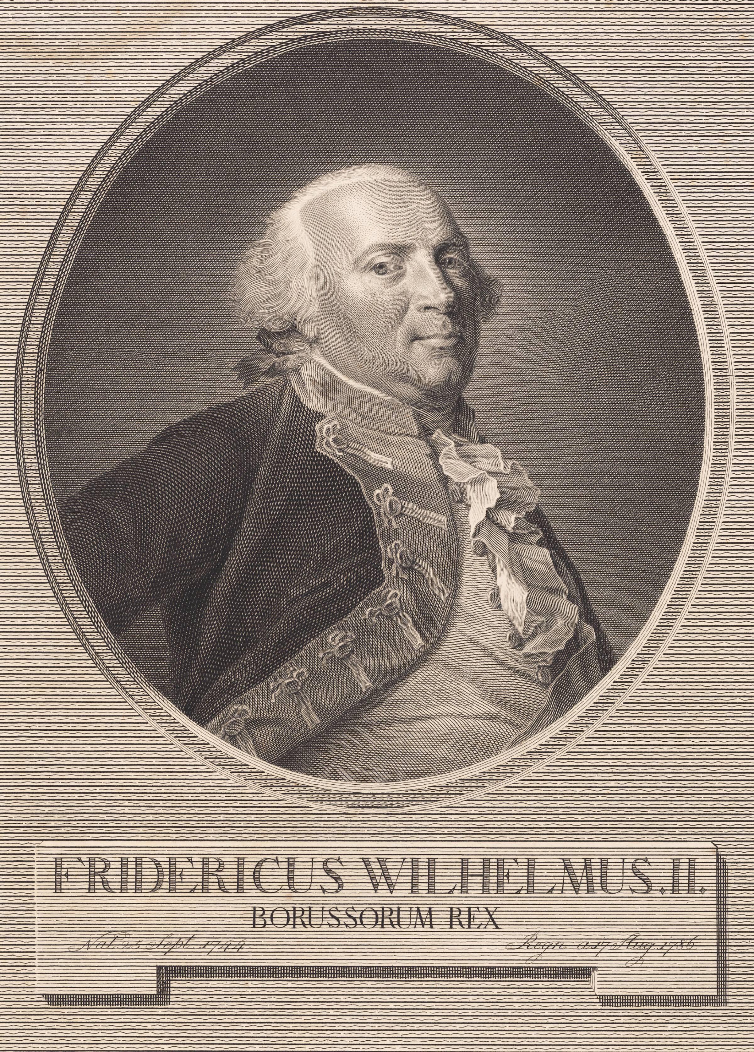 Friedrich Wilhelm II, J.F. Clemens, 1748-1831