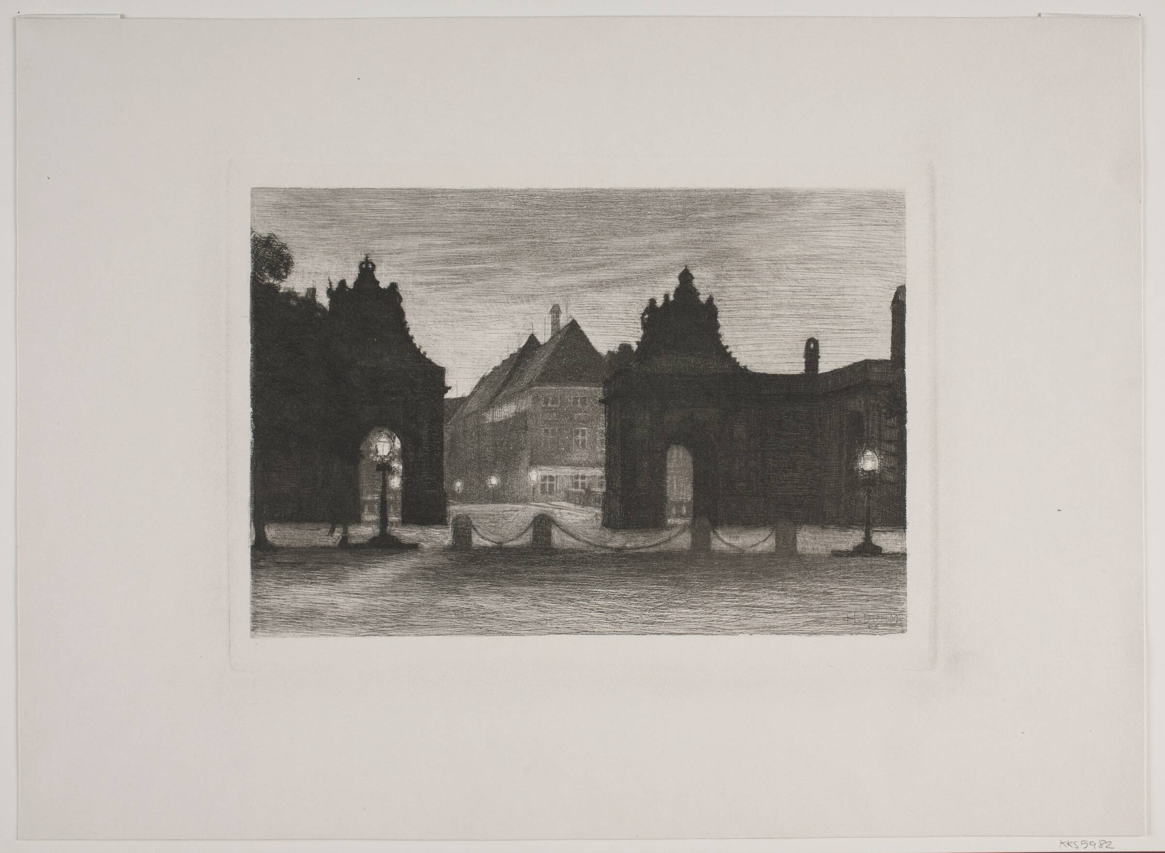 Pavillonbygningerne ved Christiansborg Ridebane, Heinrich Dohm, 1908