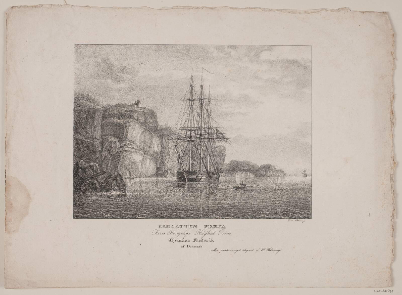 Fregatten Freya, Friedrich Thøming, 1739-1839
