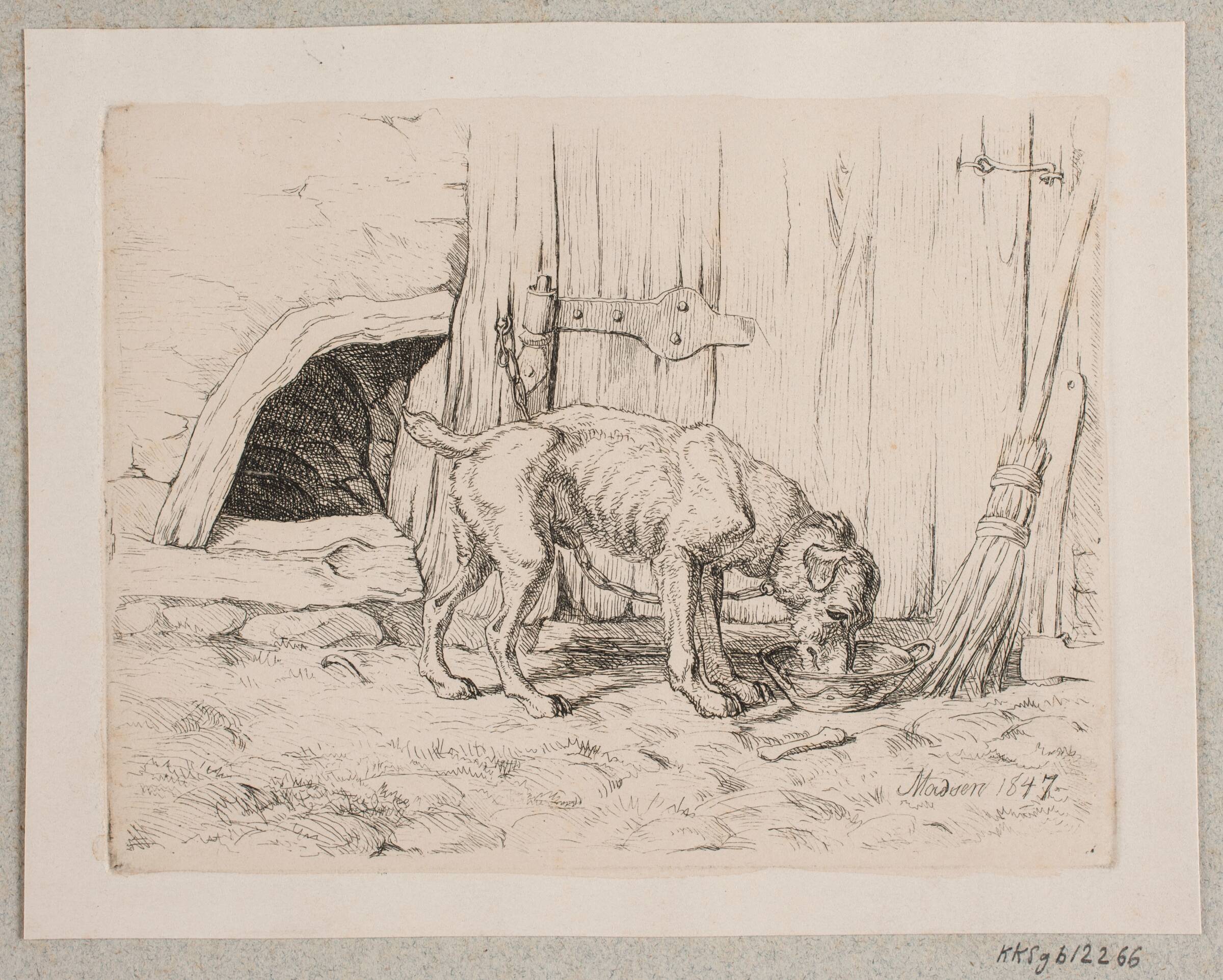 En lænkehund, Madsen, A.P., 1847