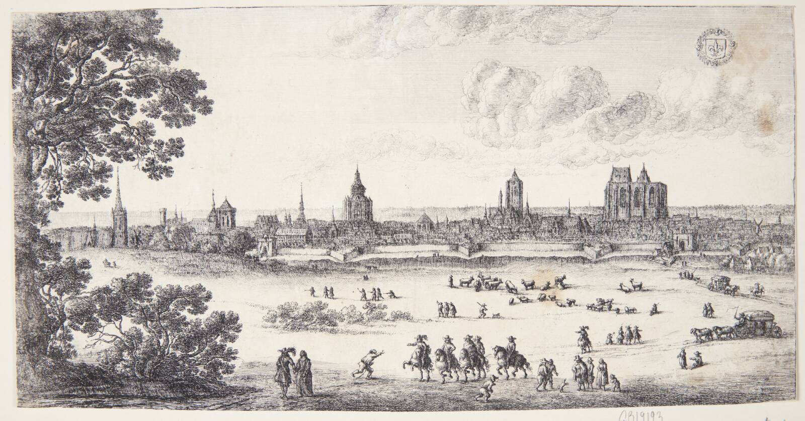 Udsigt over Lille, Gillis Neyts, 1618-1686