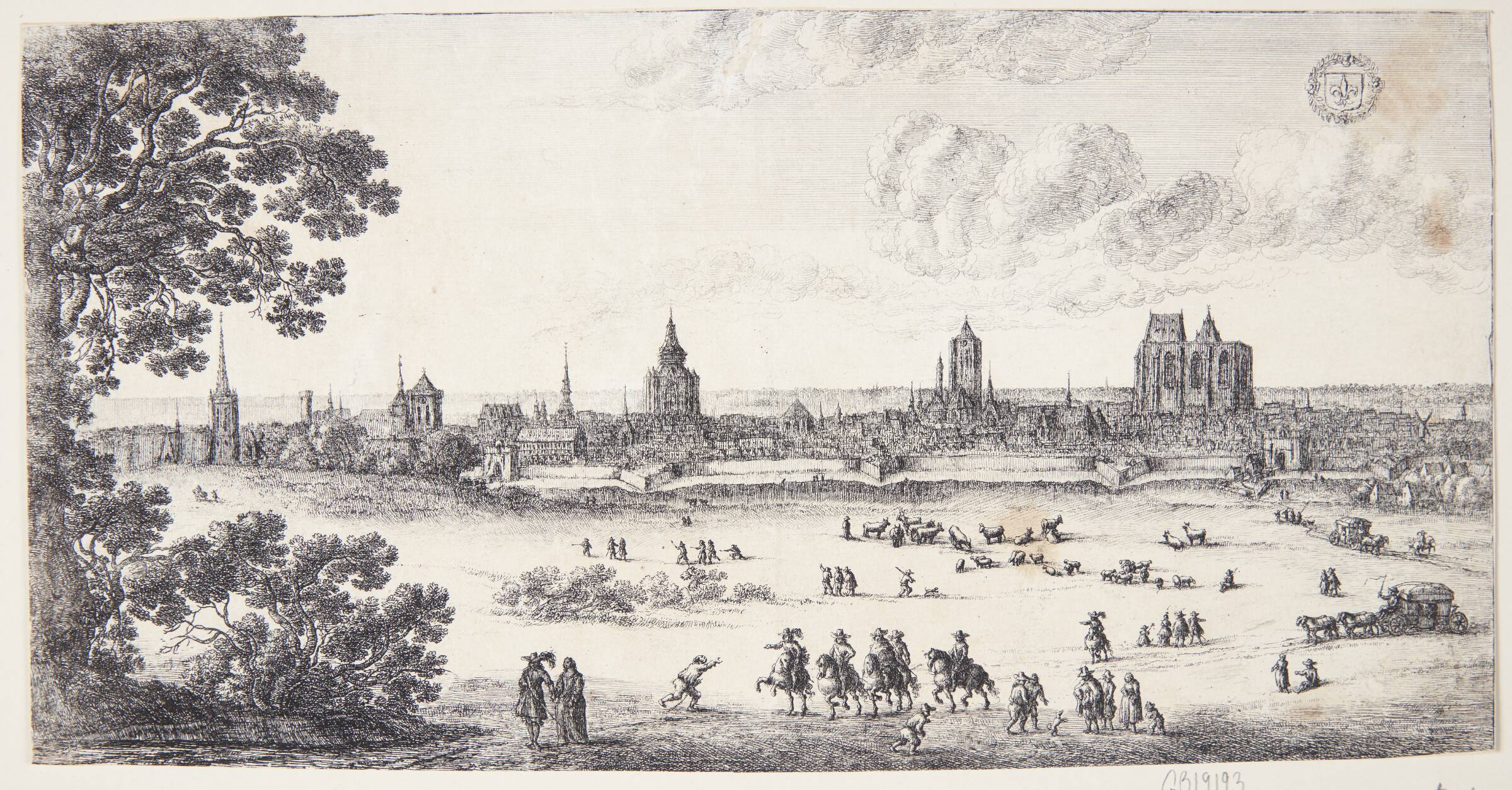 Udsigt over Lille, Gillis Neyts, 1618-1686