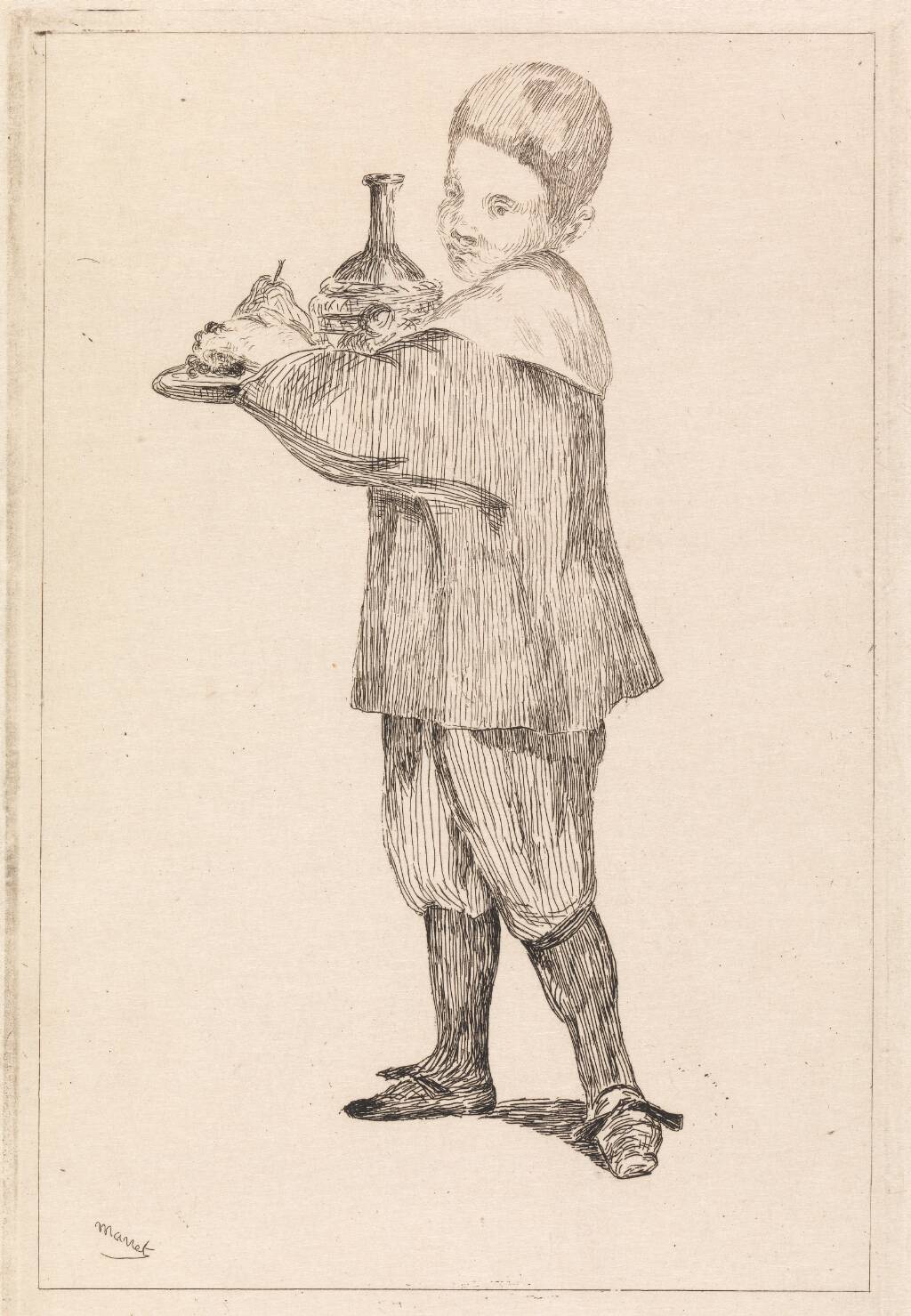 L'Enfant portant un plateau, Édouard Manet, 1862