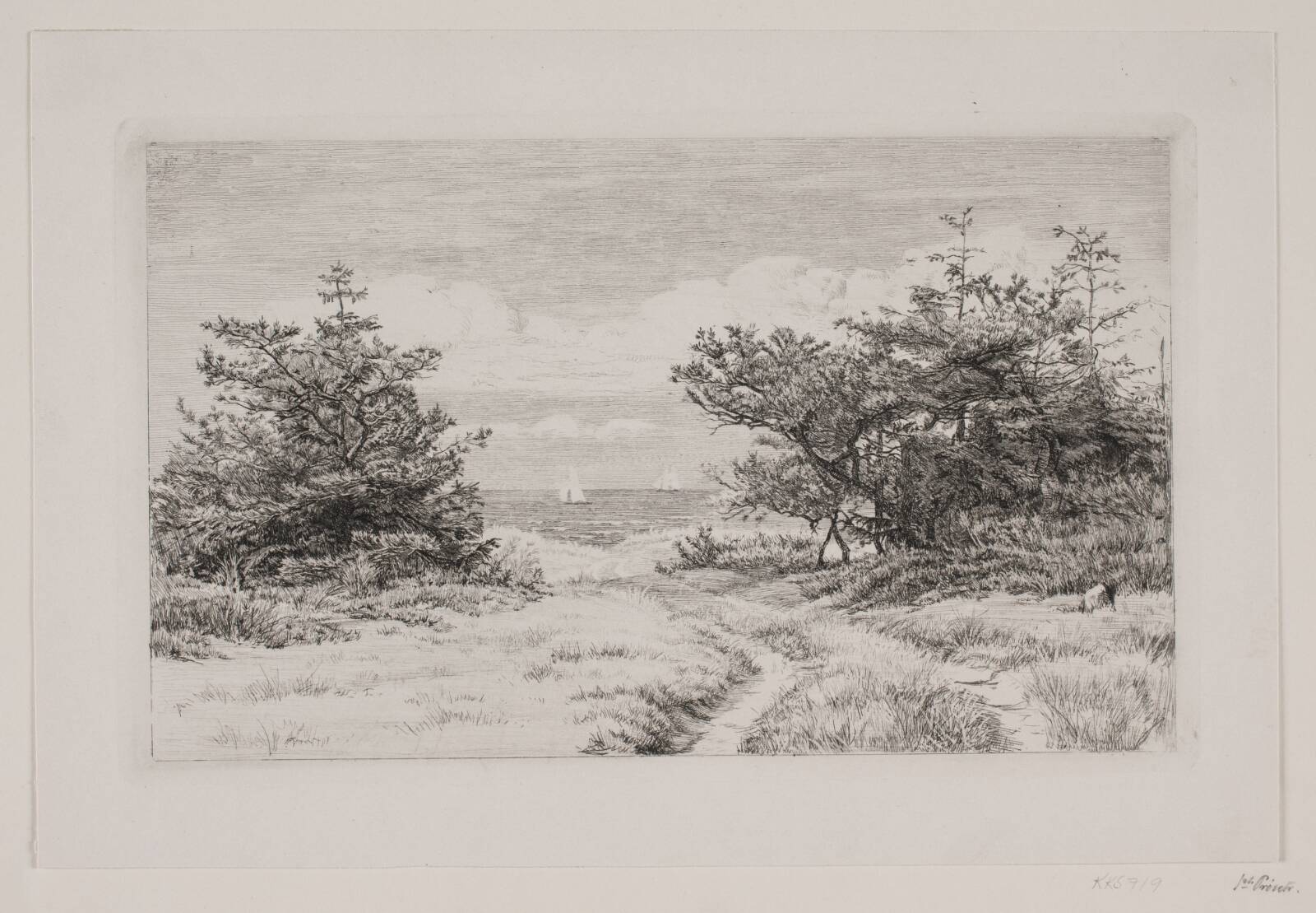 Udsigt til Havet, Carl Bloch, 1887