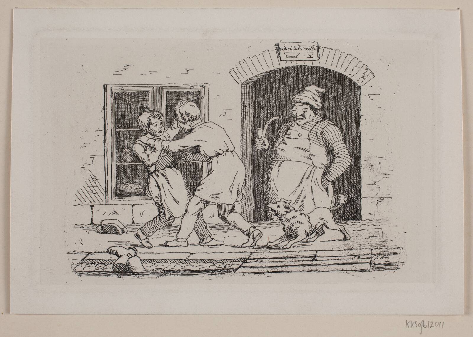 Her klinkes, Julius Exner, 1861