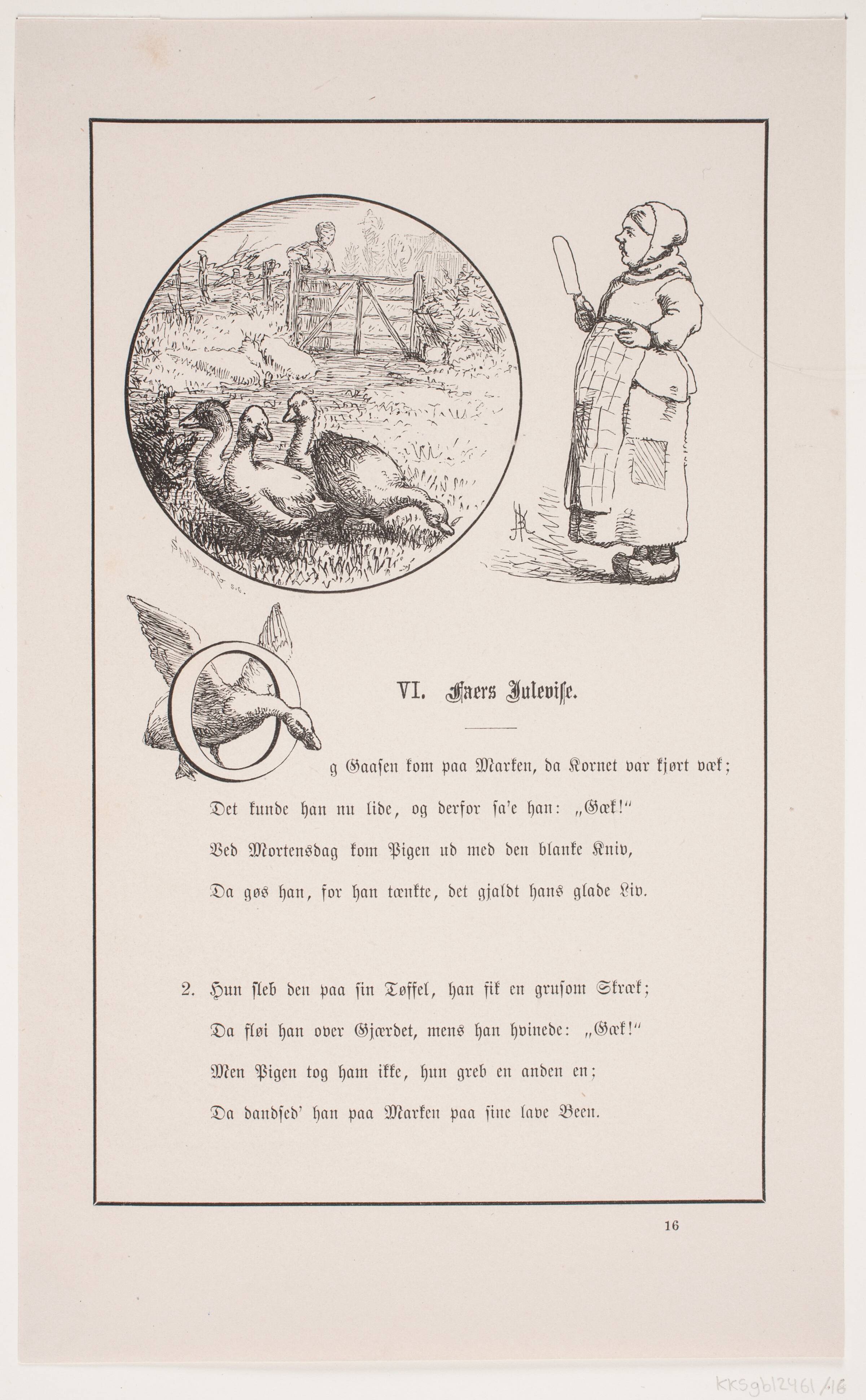 Illustration til Johan Krohn, "Peters jul", Carl Leonard Sandberg, 1870