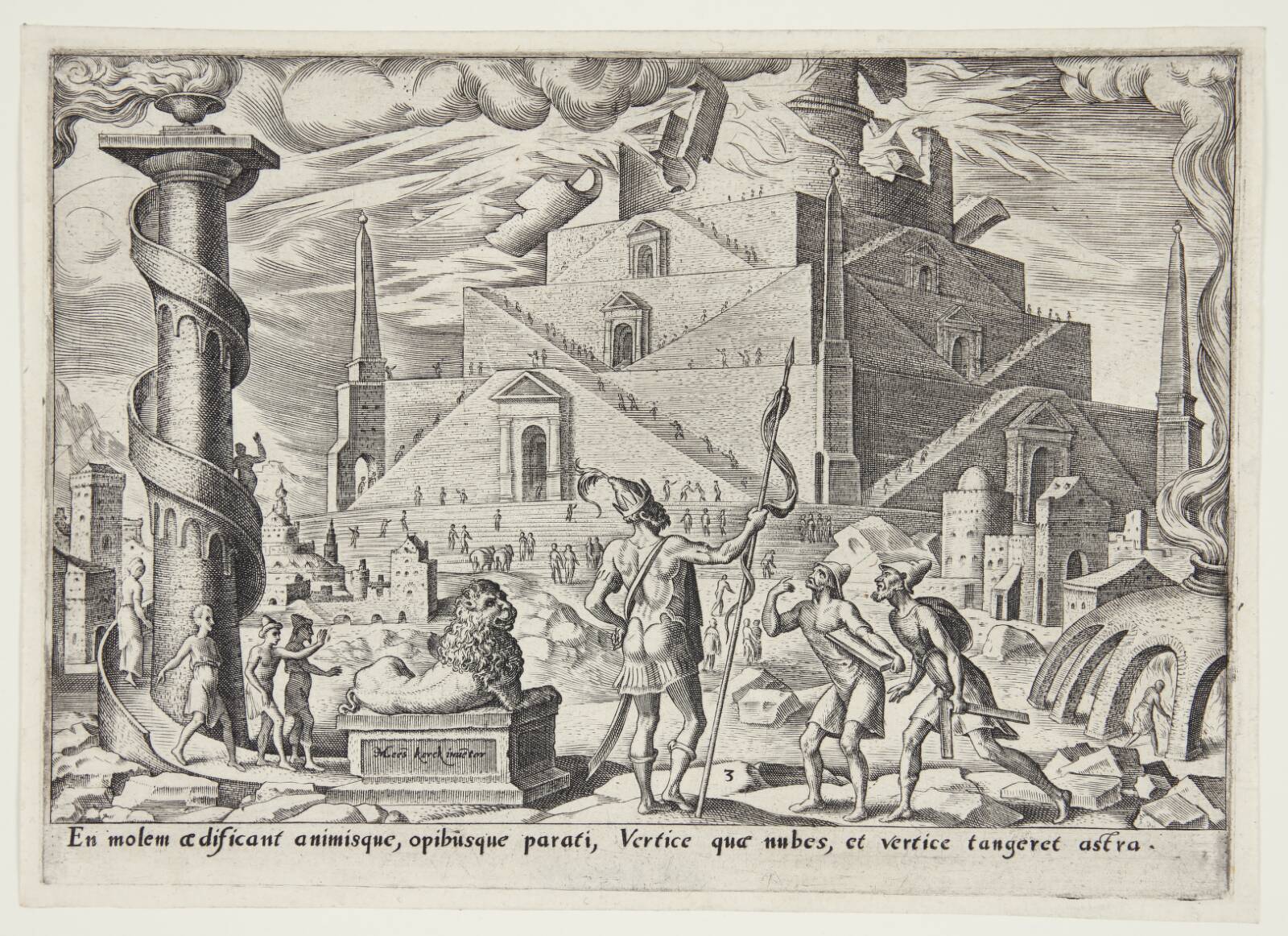 Babelstårnet, Philips Galle, 1569