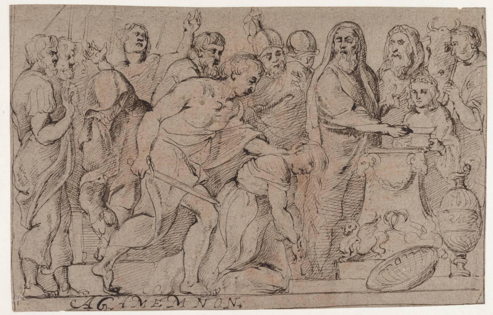 Iphigenia ved Aulis, Willem Panneels, 1631-1632